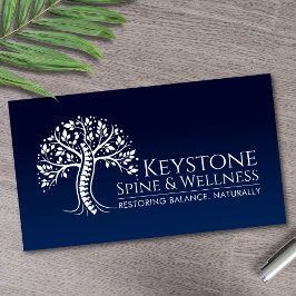 Weiße Spine Visitenkarte