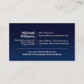 Weiße Spine Visitenkarte (Rückseite)