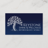 Weiße Spine Visitenkarte (Vorderseite)