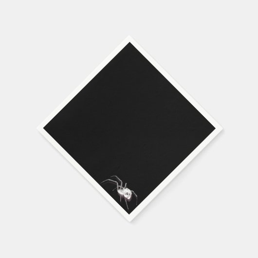 Weiße Spinne Serviette (Ecke)