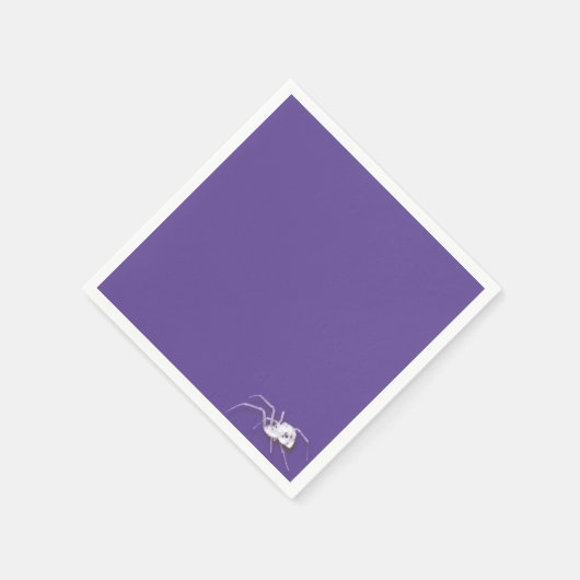 Weiße Spinne Serviette (Ecke)