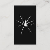 Weiße Spinne Visitenkarte (Rückseite)
