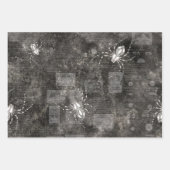 Weiße Spinnen auf KatalogNewsprint Geschenkpapier Set (Vorderseite 3)