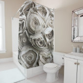 Weiße Spinnstoffpartie Duschvorhang (Beispiel)