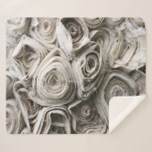 Weiße Spinnstoffpartie Sherpadecke (Vorderseite (Horizontal))