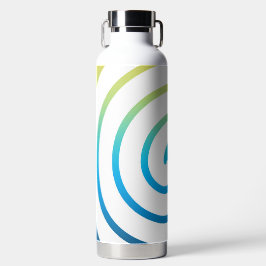 Weiße Spiral-Farbhintergrund Trinkflasche