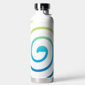 Weiße Spiral-Farbhintergrund Trinkflasche (links)