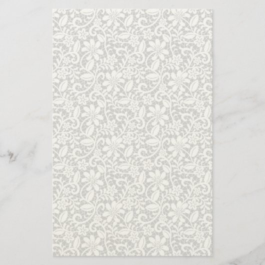 Weiße Spitze 1 Briefpapier (Vorderseite)