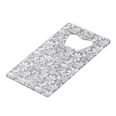 Weiße Spitze 1 Geldbeutel Flaschenöffner (Rückseite Schrägansicht)
