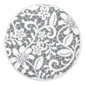 Weiße Spitze 1 Keramikknauf (Vorderseite)