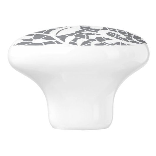 Weiße Spitze 1 Keramikknauf (Seitenansicht)