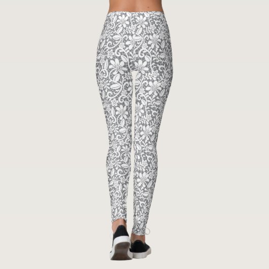 Weiße Spitze 1 Leggings (Rückseite)