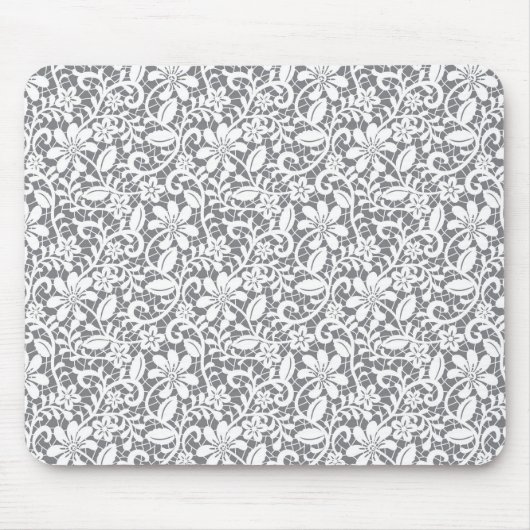 Weiße Spitze 1 Mousepad (Vorne)