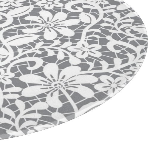 Weiße Spitze 1 Schneidebrett (Ecke)