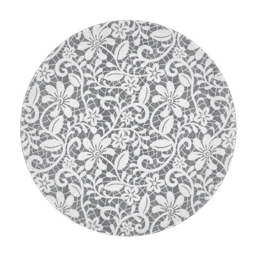 Weiße Spitze 1 Schneidebrett (Vorderseite)