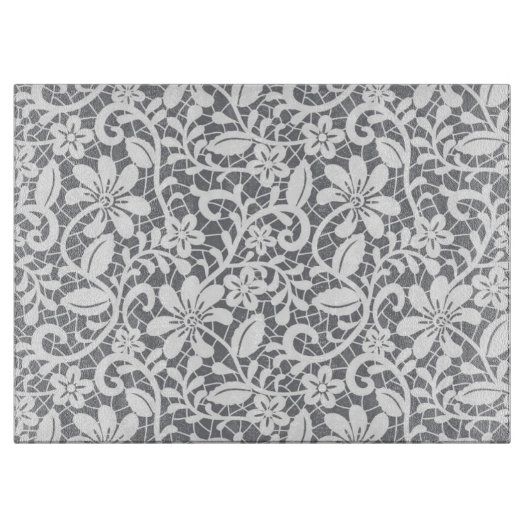 Weiße Spitze 1 Schneidebrett (Vorderseite)