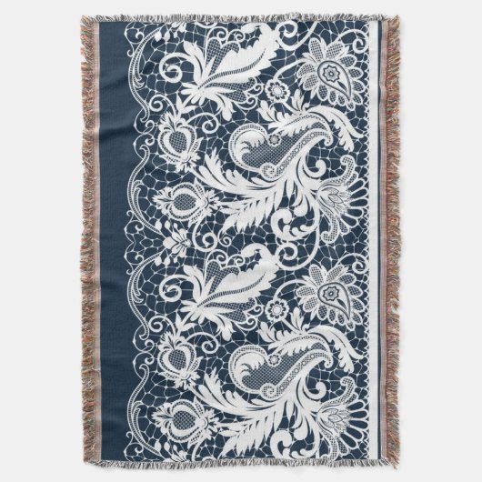 Weiße Spitze 2 Decke (Vorderseite Vertikal)