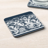 Weiße Spitze 2 Getränkeuntersetzer (Linke Seite)