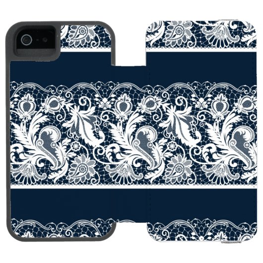 Weiße Spitze 2 Incipio iPhone Geldbeutel-Hülle (Folio Geöffnet)