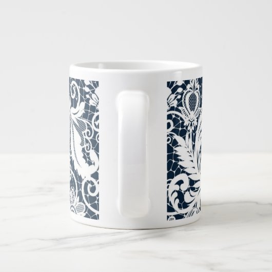 Weiße Spitze 2 Jumbo-Tasse (Rückseite)