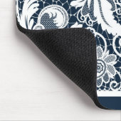 Weiße Spitze 2 Mousepad (Ecke)