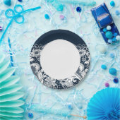 Weiße Spitze 2 Pappteller (Party)