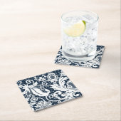 Weiße Spitze 2 Rechteckiger Pappuntersetzer (Vor Ort)