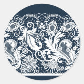 Weiße Spitze 2 Runder Aufkleber (Vorderseite)