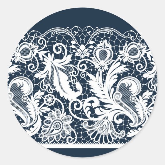 Weiße Spitze 2 Runder Aufkleber (Vorderseite)