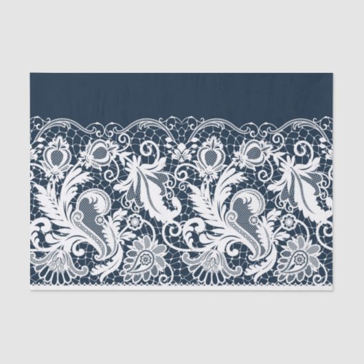 Weiße Spitze 2 Seidenpapier (Vorderseite)