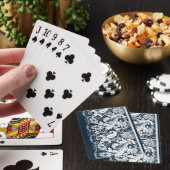 Weiße Spitze 2 Spielkarten (In Situ)