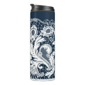 Weiße Spitze 2 Thermosbecher (Nach rechts gedreht)