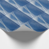 weiße Spitze am Himmel Geschenkpapier (Ecke)