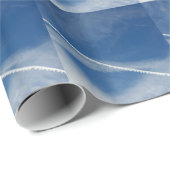 weiße Spitze am Himmel Geschenkpapier (Rolleneckpunkt)