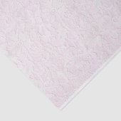 Weiße Spitze auf Rosa, 10" x 15" Seidenpapier (Ausschnitt)