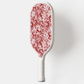 Weiße Spitze auf rot Pickleball Schläger (Links)