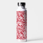 Weiße Spitze auf rot Trinkflasche (Links)