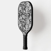 Weiße Spitze auf schwarz Pickleball Schläger (Links)