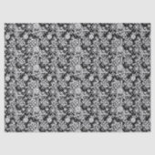 Weiße Spitze auf Schwarz  Seidenpapier (Vorderseite)
