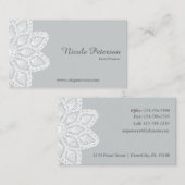 Weiße Spitze-berufliche Geschäfts-Karte Visitenkarte (Vorne/Hinten)