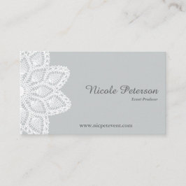 Weiße Spitze-berufliche Geschäfts-Karte Visitenkarte