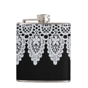 Weiße Spitze bildet eine empfindliche Grenze gege Flachmann