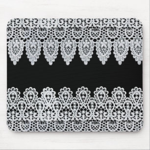 Weiße Spitze bildet eine empfindliche Grenze gege Mousepad