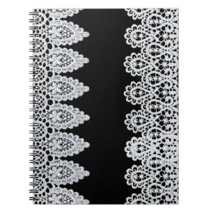 Weiße Spitze bildet eine empfindliche Grenze gege Notizblock