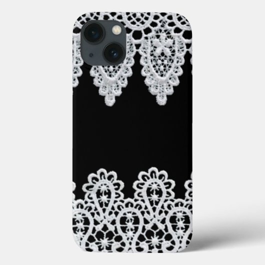 Weiße Spitze bildet eine empfindliche Grenze gegen Case-Mate iPhone Hülle (Rückseite)