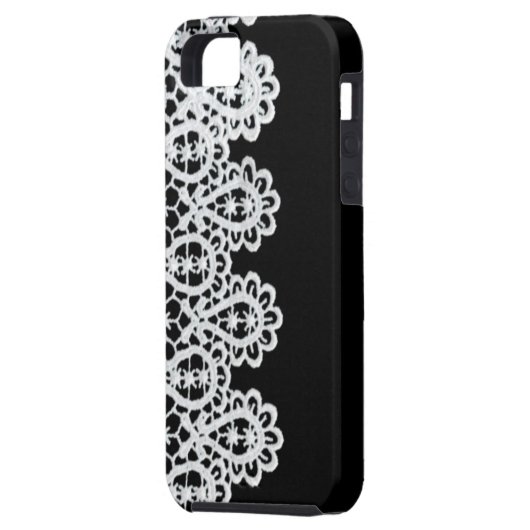 Weiße Spitze bildet eine empfindliche Grenze gegen Case-Mate iPhone Hülle (Rückseite Links)