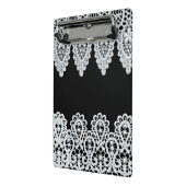 Weiße Spitze bildet eine empfindliche Grenze gegen Mini Klemmbrett (Gewinkelt2)