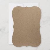Weiße Spitze | Einladungen zu Kraft Paper Bridal S (Rückseite)