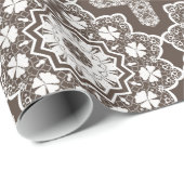 Weiße Spitze Geschenkpapier (Rolleneckpunkt)