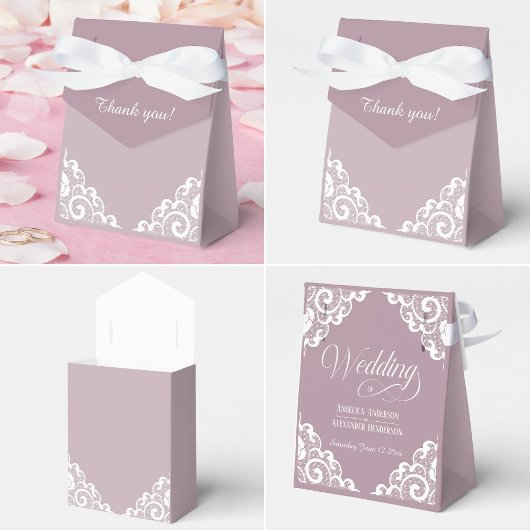 Weiße Spitze Geschenkschachtel